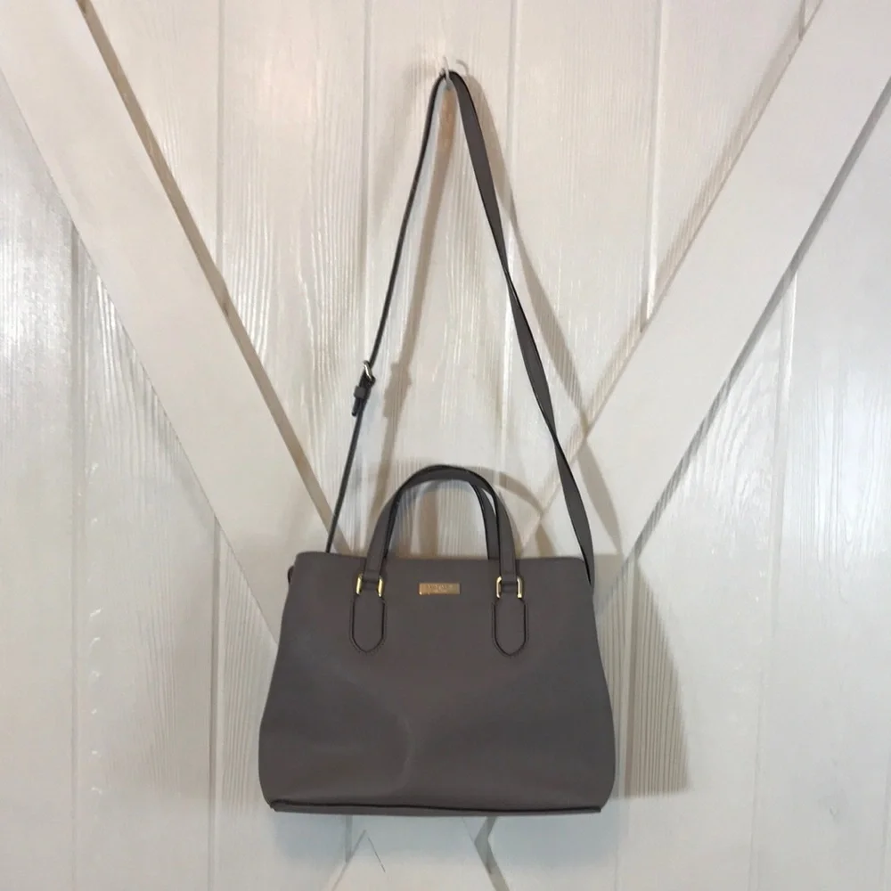 Kate Spade Gray Leather Bag